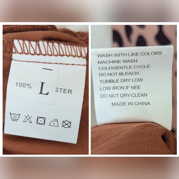 New Colorblock Corduroy Brown With White & Leopard Print Drop Shoulder Shacket - Picture 9 of 15